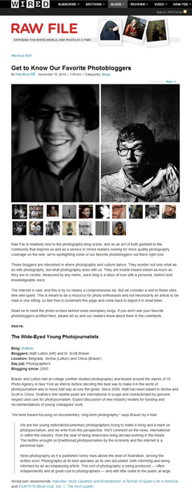 dvafoto featured on Wired magazine RawFile dvafoto featured on Wired magazine RawFile