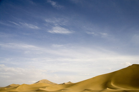 Scenes of the Gobi Desert - near Dunhuang, Gansu Province, China.