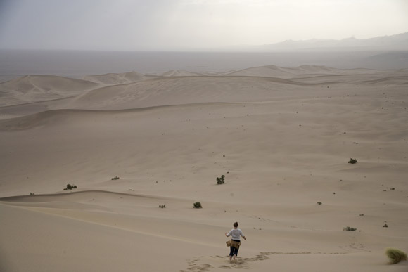Scenes of the Gobi Desert - near Dunhuang, Gansu Province, China.