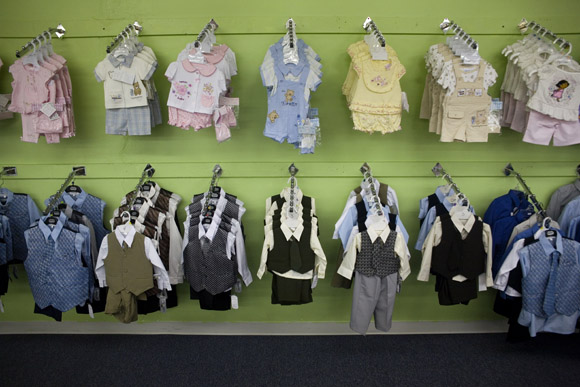 Children's clothing for sale in Pasco, Washington, USA.