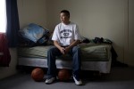 Chase Main, 31, player on the Fort Belknap College Eagles basketball team